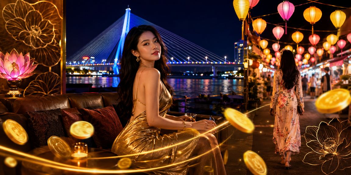 Người dùng xem tỷ lệ kèo buổi tối tại khu chợ đêm Cần Thơ